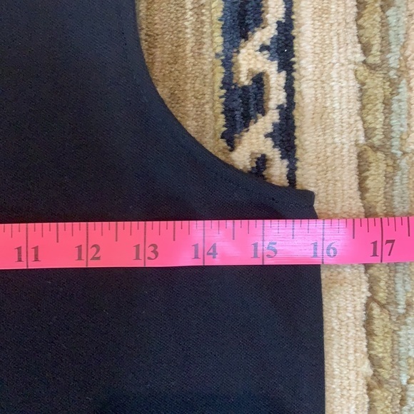 J CREW ladies black top with embroidered hem lace - Picture 6 of 9